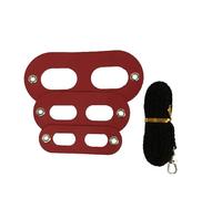 FELTECHELECTR 2pcs Reptile Lizard Harness without Wing, Adjustable Chest Leash for Bearded Dragon and Gecko, Sturdy Pet Hauling Rope in Black and Red for Outdoor Walking and Safety