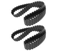 FELTECHELECTR 2pcs Rubber Tank Tracks Perimeter Wide DIY Rc Track Replacement for Smooth Grip Various Terrains Lightweight and Easy to Install Parts for Scale Rc Tanks and Robots