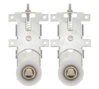 FELTECHELECTR 2pcs Sliding Door Closet Wheels Diameter Rollers with Spring Loaded Cam for Silent Smooth Wardrobe Door Movement and Fit Replacement Kit