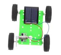 FELTECHELECTR 2pcs Solar Powered DIY Car Model Kit for Stem Science Experiment for Creative Learning Indoor Outdoor Educational Activity Green Assembly
