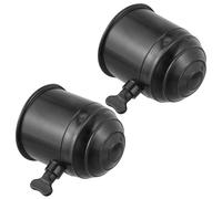 FELTECHELECTR 2pcs Towball Protector Caps Hitch Cover for Coupler and Trailer Hitch Ball Easy to Fix Tear-resistant Plastic Rvs and Trailers Accessory