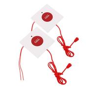 FELTECHELECTR 2pcs Wireless Emergency Call Button for Seniors with Wall Mount Quick Sos Activation Anti-misuse Switch Easy Installation for Elderly Patient Safety and Caregiver Alert System