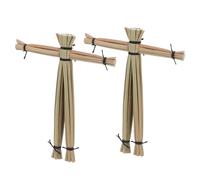 FELTECHELECTR 2pcs Witchcraft Doll Scarecrow Prop Set, Spooky Straw Close-up Trick for Halloween Pranks and April Fools’ Day, Random Color Scarecrow Dolls Random Color