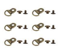 FELTECHELECTR 30 Sets 14x9mm Half Copper Climbing Buckle Shoe Button Bag Buckle DIY Accessories for Shoes and Handbags, Reusable Metal Fasteners for Sewing and Crafting