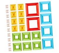 FELTECHELECTR 30Pcs Building Blocks for Geometrical Shape Educational Stacking Construction for Boys and Early Learning and Creative Play