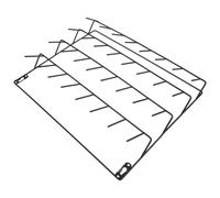 FELTECHELECTR 32-spool Iron Thread Holder with Hooks Wear-resistant Thread Organizer Rack 15.6x12.2 Inch for Sewing and Embroidery Household Supplies Storage