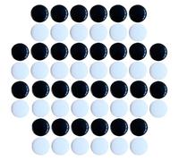 FELTECHELECTR 360pcs Double-Sided Jade-Like Go Chess Pieces Black and White Small Craft Stones for Educational Play and Board Game Accessories
