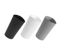 FELTECHELECTR 3pcs Flower Buckets for Arranging Flowers, Reusable Pp Plastic Rustic Floor Vases with Wear Resistance, Modern Simple Style Suitable for Home and Office Decoration