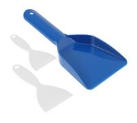 FELTECHELECTR 3pcs Fridge Freezer Ice Scraper Cleaning Gadget with Ergonomic Design Portable Compact Plastic Ice Scoop for Mirrors and Windows, Easy Storage in Glove Compartment Or Kitchen