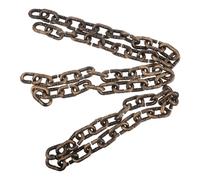 FELTECHELECTR 3pcs Plastic Halloween Chains Fake Prison Chains Props for Spooky Haunted House Decor Costume Accessories for Halloween Parties and Cosplay Events Realistic Gold Link Design