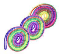 FELTECHELECTR 3pcs Rainbow Cats Cradle String Elastic Finger String Hand Game for Party Favors Strong Flexible for Fine Motor Skills and Creative Weaving Fun