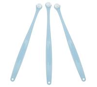 FELTECHELECTR 3pcs Soft Bristle Pet Toothbrush Set for Small Dogs and Cats, Blue Round Head Puppy and Kitten Dental Brush with Long Handle for Oral Health Care