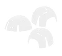 FELTECHELECTR 3Pcs White Grid Safety Bump Cap Inserts Hat Protectors for Baseball Caps, Universal Hard Hat Accessories for Work and Outdoor Activities