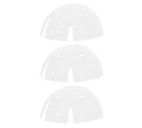 FELTECHELECTR 3pcs White Plastic Baseball Cap Insert Safety Bump Cap Helmet Liner for Head Protection Hard Hat Accessory Suitable for Construction and Casual Wear