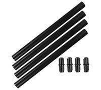 FELTECHELECTR 4 Sets Replacement Light Pole with Inclined Angle and Draining Design, Abs Material Replacement Ground Stake Pole for Solar Light, Outdoor Extension Rods for Garden Lighting