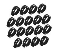 FELTECHELECTR 40pcs Black Reusable Silicone Cable Ties Adjustable Elastic Data Line Management Cord Organizer Wraps for Electronics Chargers Travel and Home Office