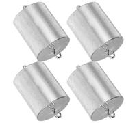 FELTECHELECTR 4pcs 200g Calibration Weights with Double Hooks, Precision Metal Hanging Lab Weights Set for Scale Balance Calibration and Scientific Experiments in Laboratory and Education