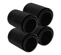 FELTECHELECTR 4pcs Black Plastic Chair Cylinder Telescoping Covers Easy to Install and Remove Quick Cleaning Maintenance for Office Chair Gas Cylinder Lift Protection