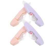 FELTECHELECTR 4pcs Correction Tape Set for Office and Home Use, Comfortable to Hold, Non-slip Plastic Writing Tape, Portable and Easy to Use for Quick Mistake Correction Random Color