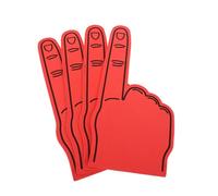 FELTECHELECTR 4pcs Giant Foam Fingers Lightweight EVA Cheerleading Props for Sports Events Birthday Parties Versatile Team Spirit Accessories Red
