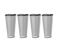 FELTECHELECTR 4pcs Horse Leg Mosquito Protector, UV Protective Mesh Leg Wraps with Soft Cuffs, Breathable No Stomp Fly Boots for Paddock and Pasture Grey