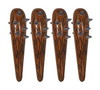 FELTECHELECTR 4pcs Kids Inflatable Cheering Sticks Balloon Cheer Sticks Noise Maker Fake Wood Bat for Birthday Party Supplies Outdoor Sports Events Team Spirit Activities