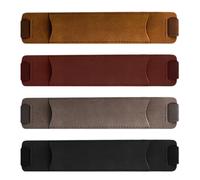FELTECHELECTR 4pcs Leather Pen Sleeves Protective Covers Elastic Band for Business Pen Notebook Cases Holders Single Leather Covers in Rustic Style for Everyday Use