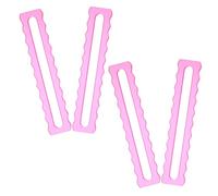 FELTECHELECTR 4pcs Mahjong Auxiliary Set Mahjong Card Line Helper Majong Line Reader Good Luck Rules Guide Clear Acrylic Helper Good Luck Marker Rosy