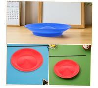 FELTECHELECTR 4pcs Plastic Juggling Plates with Sticks Beginner Friendly Circus Trick for Indoor Outdoor Performance Lightweight Juggling Skill Props for All Skill Levels