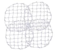 FELTECHELECTR 4pcs Round Fall-Proof Safety Nets for Well Cover Mesh, Sturdy Polyester Wire 700# Safety Net for Sewer Inspection and Drainage Protection