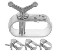 FELTECHELECTR 4pcs Steel Cable Tightener Wire Puller Tensioner with Ratchet Design Silver A3 Steel 3.14x2.59x0.98in for Outdoor DIY Project and Fencing System