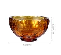 FELTECHELECTR 4pcs Tibetan Buddhist Water Offering Bowls Mini Colorful Crystal Holy Water Bowls for Altar Food Storage Lightweight and Portable Spiritual Ritual Containers
