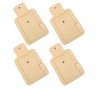 FELTECHELECTR 4pcs Truck Interior Visor Organizer Car Id Card Holders Sun Visor Storage Pouch Auto Registration Holder Car Wallet Case Pu Beige