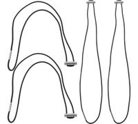 FELTECHELECTR 4pcs Waste Basket Band Elastic Rubber Bands Black Easy to Hold Bag Prevents Garbage Bag from Slipping Adjustable and Trash Can Use