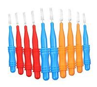 FELTECHELECTR 50Pcs Compact Interdental Brushes Portable Cleaners for Oral Hygiene Prevent Tooth Decay and Bad Breath Mixed Colors Supplies