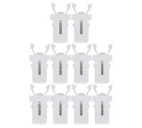 FELTECHELECTR 50pcs Push-type Garbage Can Locks, White Abs Clip Latches with Smooth Surface and Strong Durability, for Public Places and Nursing Homes Trashcan Supplies