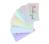 FELTECHELECTR 50pcs Small Thank You Cards for Business Customers Compact Postcards with Simple Chic Design for Retail Shops Restaurants Boutiques Nail Salons and Bakeries Personalizable Backside
