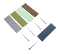 FELTECHELECTR 5pcs Assorted Colour Paper Bookmarks Blank Unfinished Page Markers Paper Bookmarks for Embellishments and Ceremonies, Can Be Decorated as Creative Page Markers