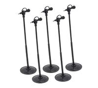 FELTECHELECTR 5pcs Miniature Microphone for Dollhouse Dolls Tiny Display Microphone for Creative Play Home Decor Accessory for Storytelling and Singing