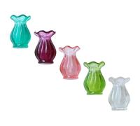 FELTECHELECTR 5pcs Miniature Vase Model Set for Dollhouse Accessories, Tiny Figurines and Planter Decor, Micro Landscape Props for Home and Living Room Decoration