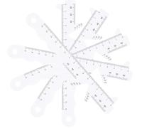 FELTECHELECTR 5pcs Plastic Pupil Distance Rulers for Eyeglasses with Precision Measurement and Portable Design, for Dispensing Stores and Outdoor Use