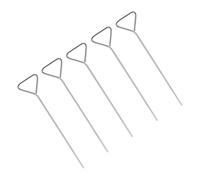 FELTECHELECTR 5Pcs Stainless Steel Cell Spreaders Set Triangular Lab Spreader Tools Wide Spreading for Microbiology and Laboratory Use