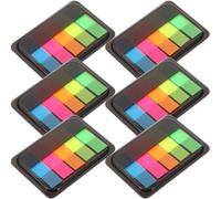 FELTECHELECTR 6 Boxes of Portable Reading Strips Made of Pet with Assorted Colours, Easy to Carry and Exquisitely Crafted Highlight Strips for Office and School Use