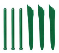 FELTECHELECTR 6 Pcs Jar Lifting Tool Magnetic Lid Lifters Canning Kit with Comfortable Grip Practical Use Green Pp PVC for Home Essential Kitchen