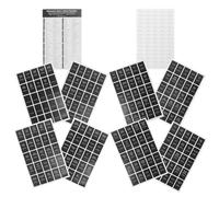 FELTECHELECTR 6 Sheets Spice Bottle Label Stickers Preprinted Kitchen Label Marking Stickers 275pcs Black PVC Adhesive Easy to Peel Simple and Practical for Home Classification Plan