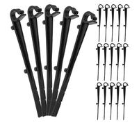 FELTECHELECTR 60pcs Gutter Guard Clips Black Straight Hook Fixing Clips for Gutter Filter Net Installation to Prevent Blockages from Leaves and Debris in Home Roofing Systems