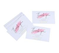 FELTECHELECTR 60pcs White Thank You Cards for Small Business Shower Wedding Bulk Thanks Notes with Writing Space for Customers Clients K