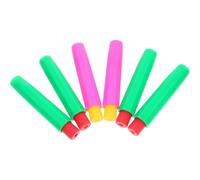 FELTECHELECTR 6pcs Assorted Colour Plastic Chalk Holders Comfortable to Hold and Keeps Hands Clean Practical Chalk Clips for Schools and Offices Random Color