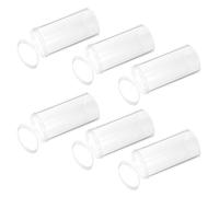 FELTECHELECTR 6pcs Coin Storage Tubes for Quarter Coins with Airtight Lids, 27mm Round Plastic Holders for Instant Identification and Space Saving, for Home and Office Use