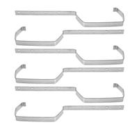 FELTECHELECTR 6pcs Iron Rain Gutter Brackets for Roof with High-Efficiency Rainwater Management and Integrated Structural Support, Sturdy Silver Exterior Gutter Hangers Suitable for Home